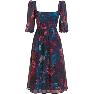 GODDIVA Jurk  blauw / rood / zwart