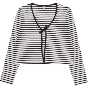 ONLY GIRLS - Vest - Zwart - V-Hals - Lange Mouwen - Biesdetail