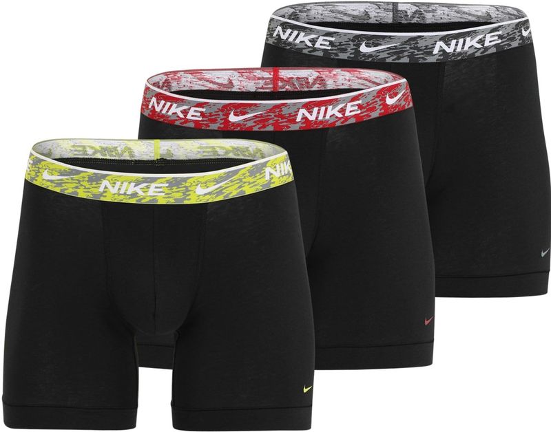 NIKE Underwear Boxershorts  neongeel / grijs / rood / zwart