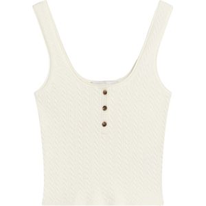 Bershka Gebreide top  donkerbeige