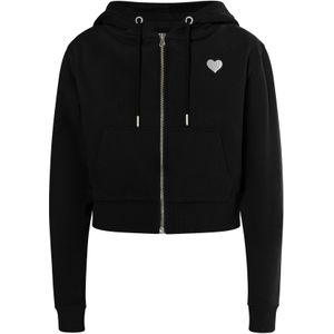 MYMO Sweatvest 'Biany'  zwart / zilver