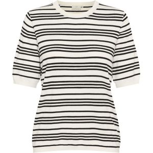 Pullover - Regular Fit - Zwart - Offwhite