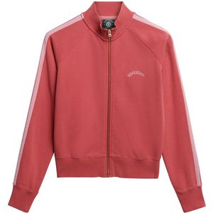 Superdry Trainingsjack  rosa / wit