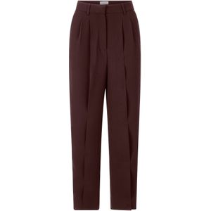 Rich & Royal Bandplooibroek  chocoladebruin