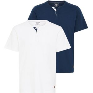 BLEND Shirt ' HOLEY '  navy / wit