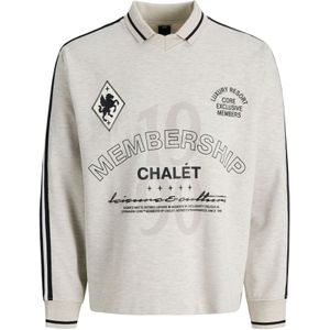 JACK & JONES Sweatshirt  zwart / wit