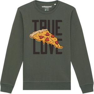 Watapparel Sweatshirt 'True Love'  kaki / gemengde kleuren