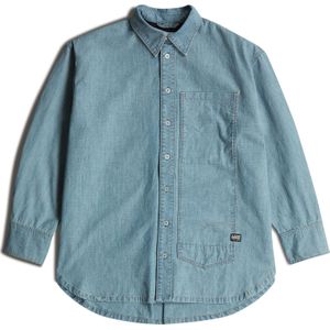 G-STAR Blouse 'Long Pocket'  blauw denim