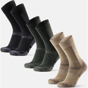 DANISH ENDURANCE - Wandelsokken - Meerkleurig - Ademende Merino Wollen - 3 Paar
