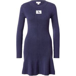Calvin Klein Jeans Gebreide jurk  navy / wit