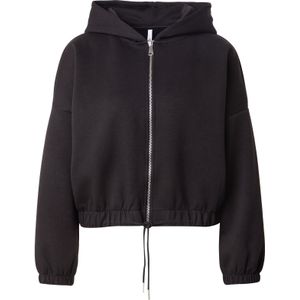 Hailys Sweatvest 'Li44lly'  zwart