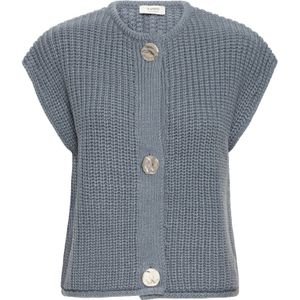 b.young Gebreid vest 'BYNORMA'  smoky blue