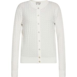 Usha Gebreid vest  wolwit