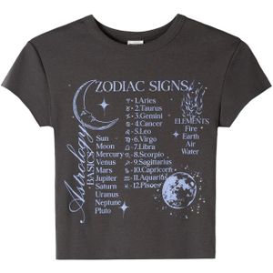 Bershka Shirt  lichtblauw / donkergrijs / offwhite