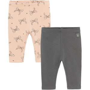 Cool Club Leggings  donkergrijs / pasteloranje