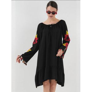 Bigdart Jurk  geel / rood / zwart