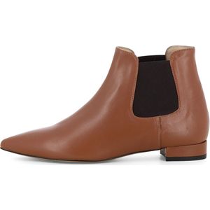 EVITA Enkellaarsjes 'FRANCA'  cognac