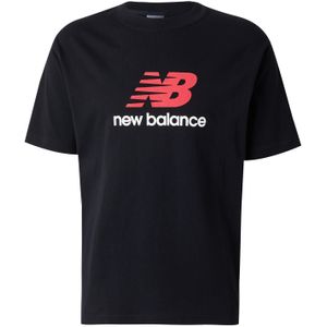 New Balance - Athletics - T-shirt - Knalrood/Zwart/Wit