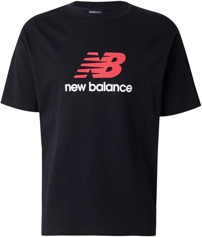 New Balance - Athletics - T-shirt - Knalrood/Zwart/Wit