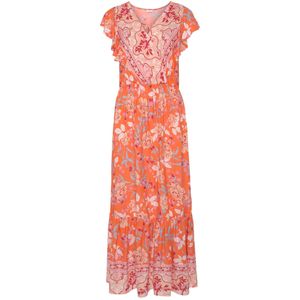 LASCANA Jurk  oranje / abrikoos / lichtroze / rood