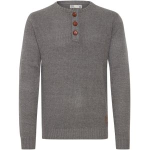 !Solid Trui 'Terrance'  bruin / grijs