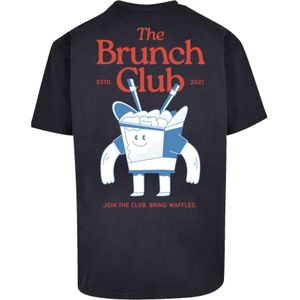 F4NT4STIC Shirt 'The Brunch Club'  lichtblauw / donkerblauw / rood / wit