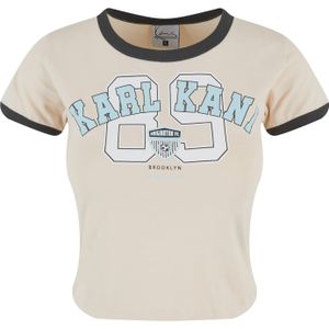 Karl Kani Shirt  crème / lichtblauw / donkergroen / wit