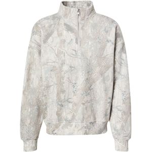 Abercrombie & Fitch Sweatshirt 'ESSENTIAL'  bruin / grijs / donkergrijs / wit