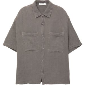 Pull&Bear Overhemd  donkergrijs