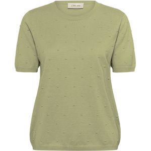 Cream Trui 'Hanne'  kiwi