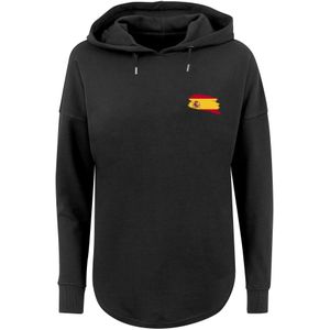 F4NT4STIC Sweatshirt 'Spain Spanien Flagge'  rood / zwart / wit