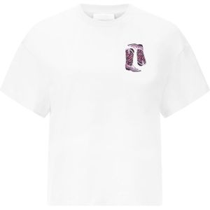 Rich & Royal - Oversized Shirt - Gemengde Kleuren - Ronde Hals - Halve Mouw