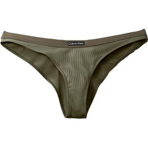 Calvin Klein Swimwear Bikinibroek  olijfgroen / zwart / wit