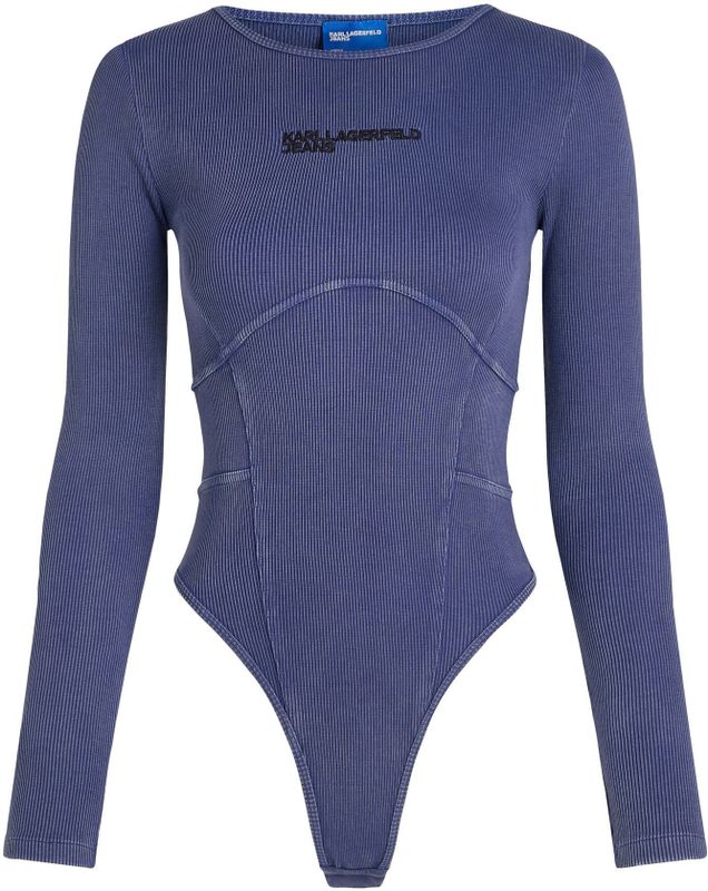 Karl Lagerfeld - A4W17013 - Bodysuit - Gewassen Katoen - Lange Mouwen