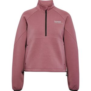 Hummel - hmlTECH FLEECE WOMEN BOXY - Dames Sweatshirt - Halve Rits - Ruime Snit