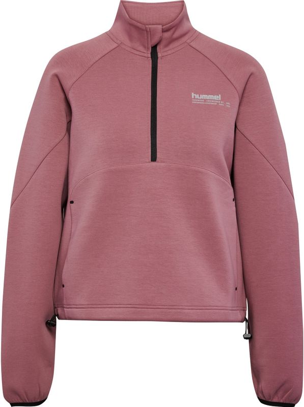 Hummel - hmlTECH FLEECE WOMEN BOXY - Dames Sweatshirt - Halve Rits - Ruime Snit