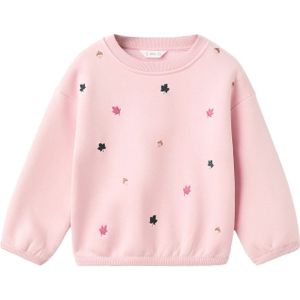 MANGO KIDS Sweatshirt 'BELLO'  cappuccino / donkergroen / rosa / framboos