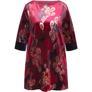 Ulla Popken Shirt  gemengde kleuren / wijnrood