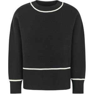 Soft Rebels Trui 'SRFlora'  zwart / wit