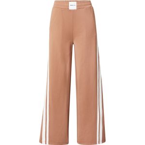 Elias Rumelis - Broek 'Penni' - Mokka/Wit - Wide Leg - Mid Waist