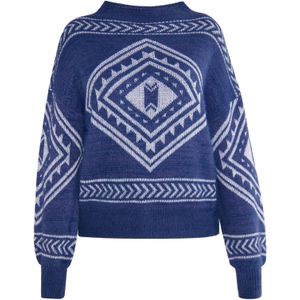 usha FESTIVAL Trui 'Rakata'  donkerblauw / wit