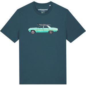 Watapparel Shirt 'Surf Car'  grijs / petrol / mintgroen / zwart