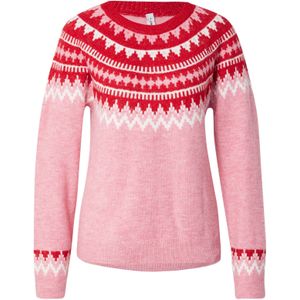 ONLY Trui  rosa / rood / wit