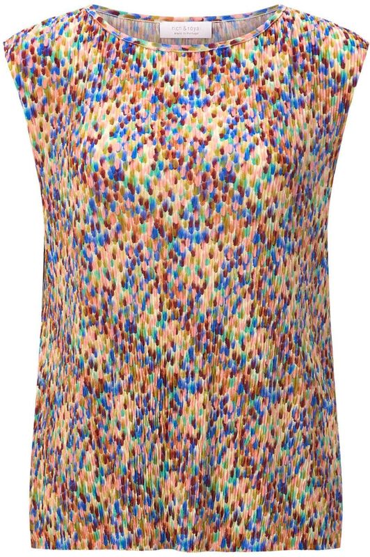 Rich & Royal - Shirttop - Ruby Glow - Mouwloos - Ronde Hals