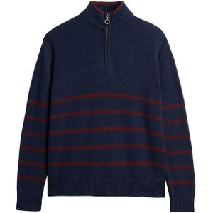 Superdry - Half Rits Trui - Oversized - Geborduurd Logo