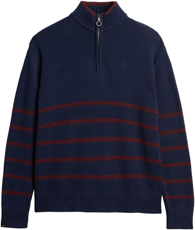 Superdry - Half Rits Trui - Oversized - Geborduurd Logo