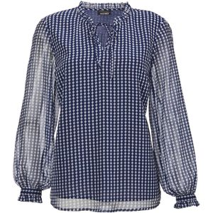 Goldner Blouse  marine / wit