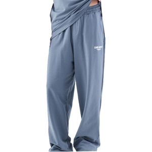 VAMOS CLO Broek  duifblauw / wit