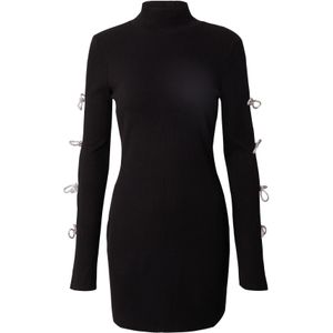 Hoermanseder Gebreide jurk  zwart / zilver