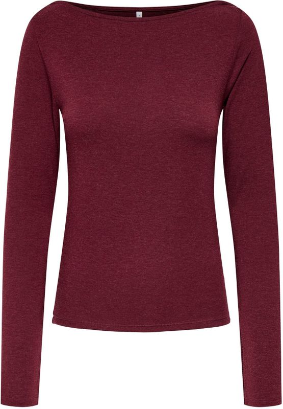 Onlsia - Blouse - Regular Fit - Lange Mouwen - Boot Hals